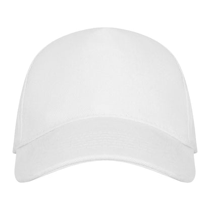 RUNNER 5, kačket sa 5 panela, metalna kopča, beli