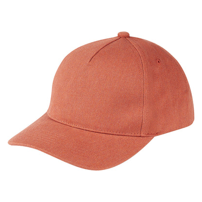 VOLLEY, kačket sa 5 panela, metalna kopča, karamel - Braon