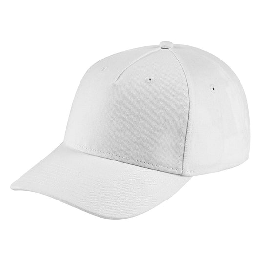 FORZA, kačket sa 5 panela, metalna kopča, beli - Bela