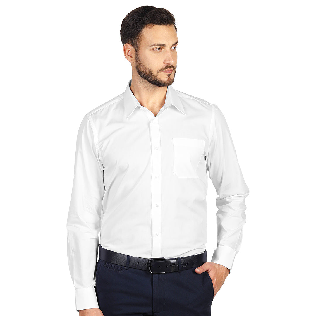 COMFORT LSL MEN, muška košulja dugih rukava, bela - Bela