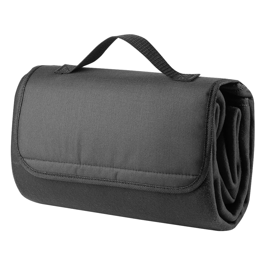 BLANKET SQUARE, vodootporno ćebence od brušenog polara, 180 g/m2, crno - Crna