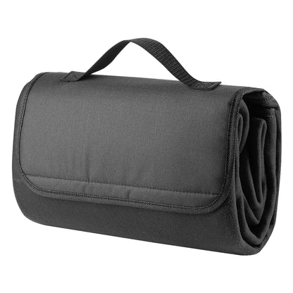 BLANKET SQUARE, vodootporno ćebence od brušenog polara, 180 g/m2, crno - Crna