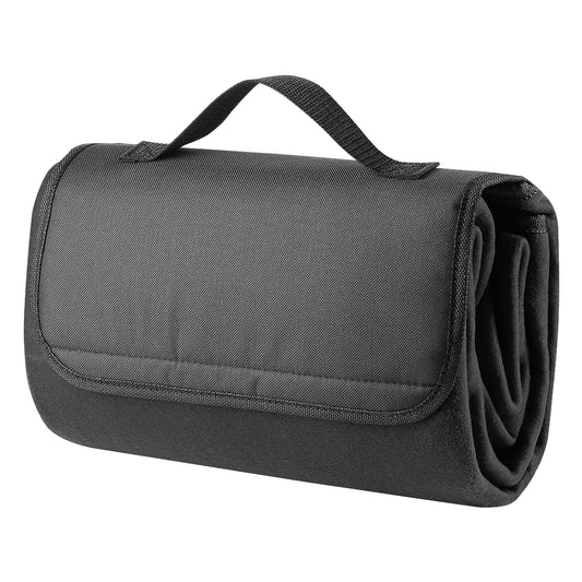 BLANKET SQUARE, vodootporno ćebence od brušenog polara, 180 g/m2, crno - Crna