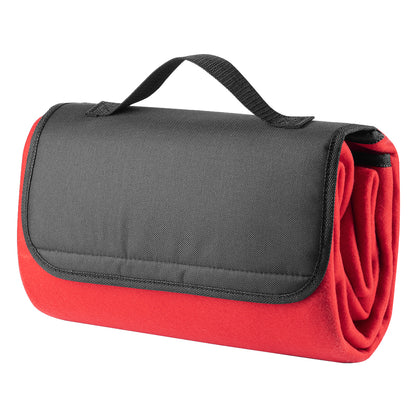 BLANKET SQUARE, vodootporno ćebence od brušenog polara, 180 g/m2, crveno - Crvena