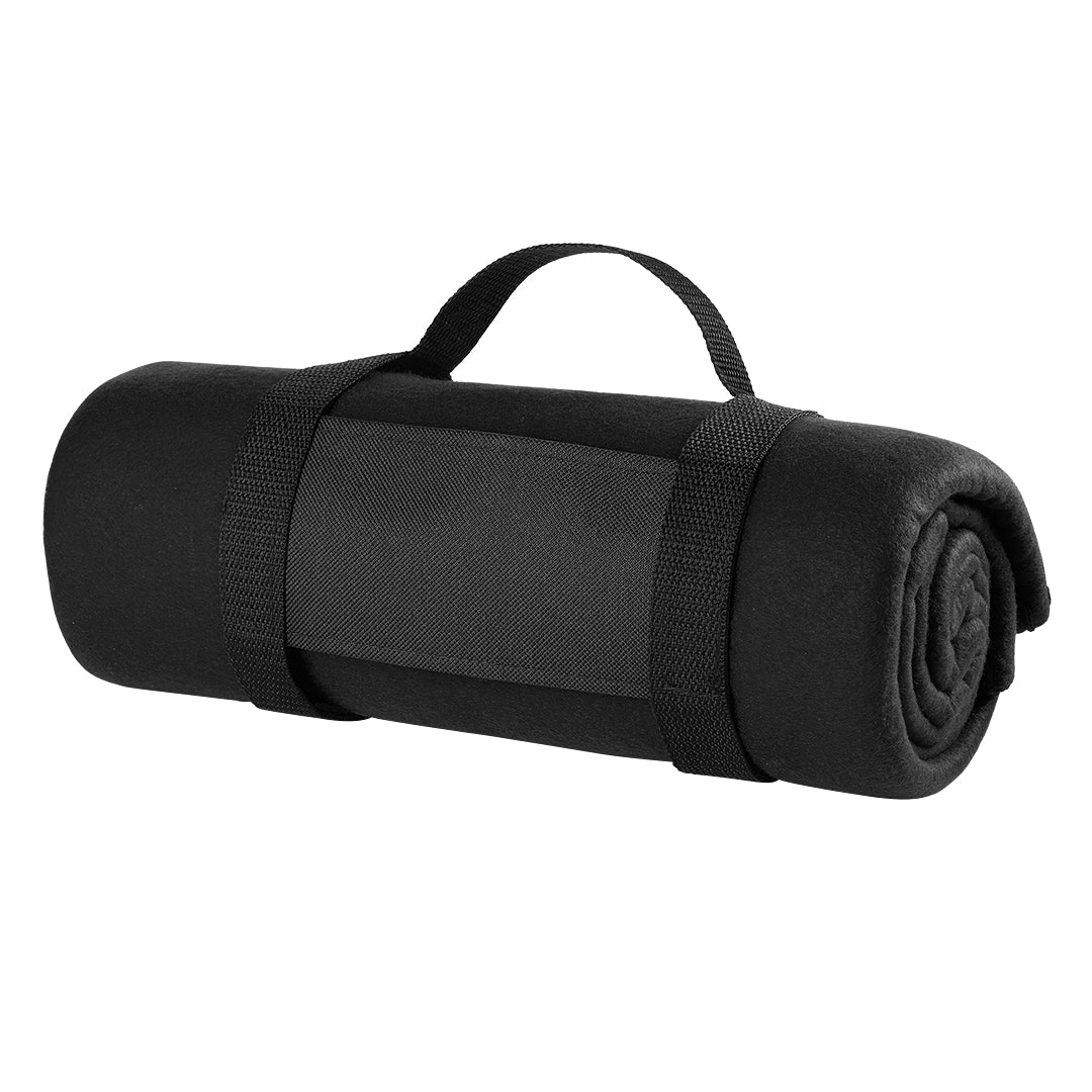 BLANKET ROLL, ćebence od brušenog polara, 180 g/m2, crno - Crna