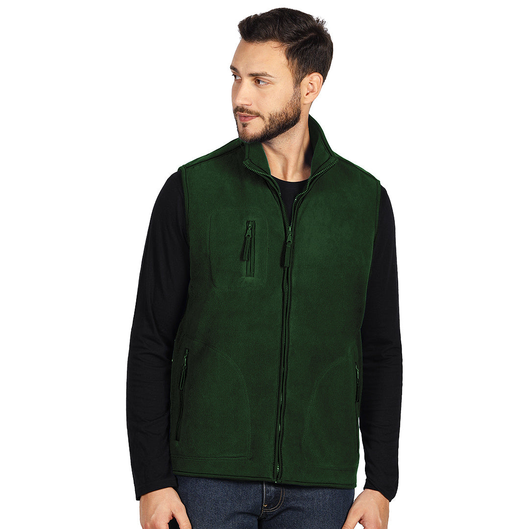 POLARIS VEST, prsluk od brušenog polara, 280 g/m2, zeleni - Zelena