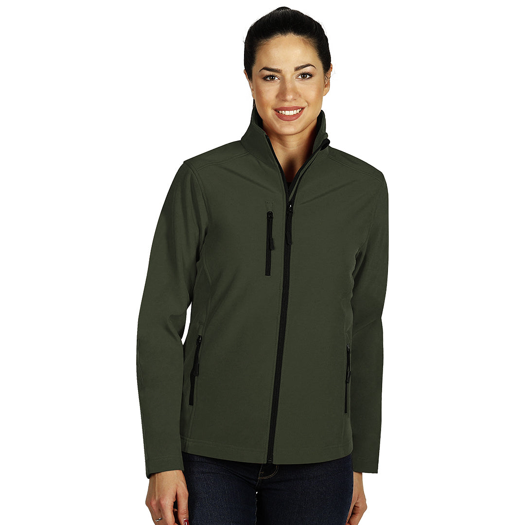 SKIPPER WOMEN, ženska softshell jakna, maslinasta - Zelena