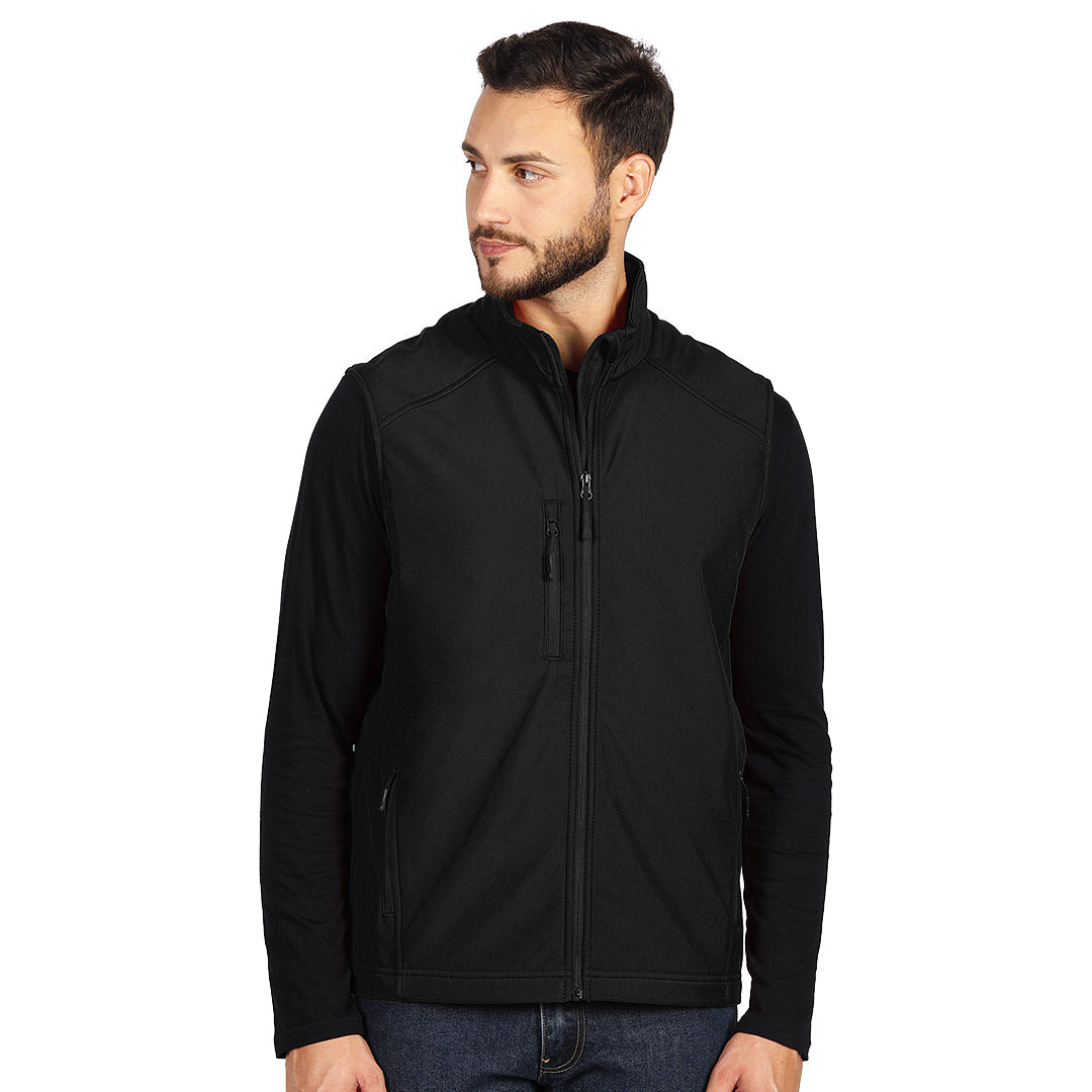 SKIPPER VEST, softshell prsluk, crni - Crna