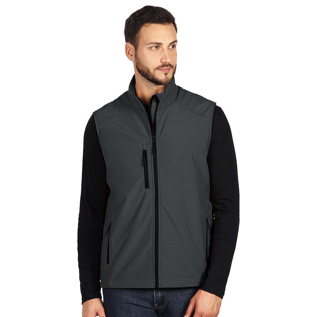 SKIPPER VEST, softshell prsluk, tamno sivi - Siva