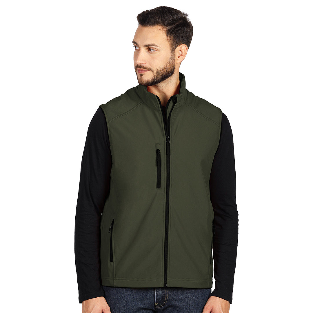 SKIPPER VEST, softshell prsluk, maslinasti - Zelena