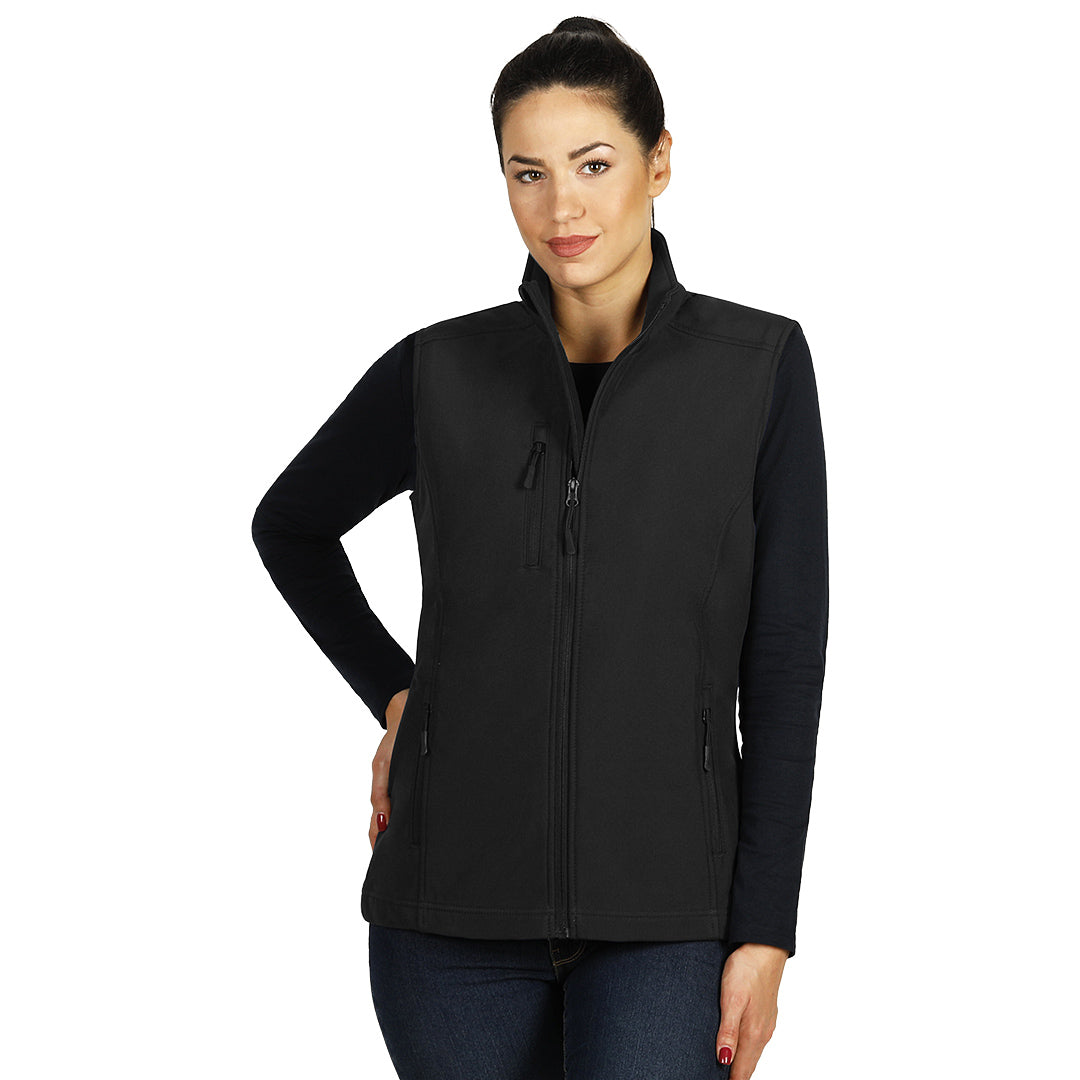SKIPPER VEST WOMEN, ženski softshell prsluk, crni - Crna