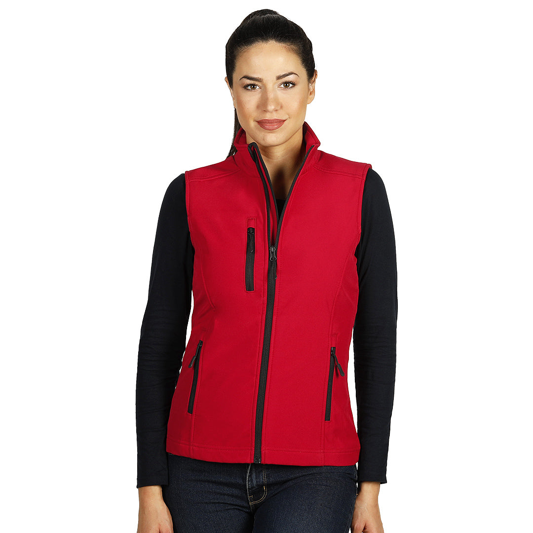 SKIPPER VEST WOMEN, ženski softshell prsluk, crveni - Crvena