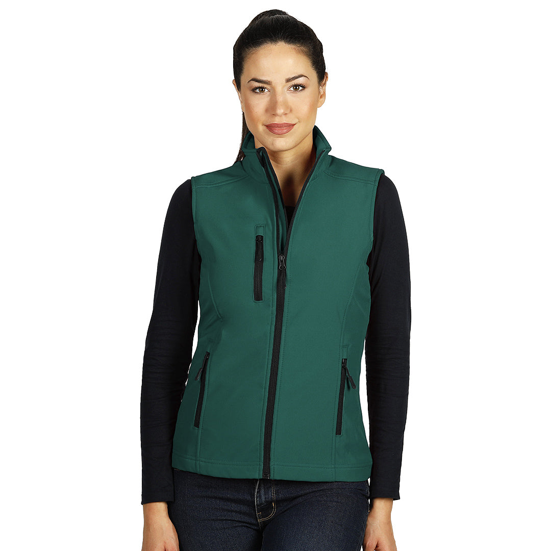 SKIPPER VEST WOMEN, ženski softshell prsluk, zeleni - Zelena