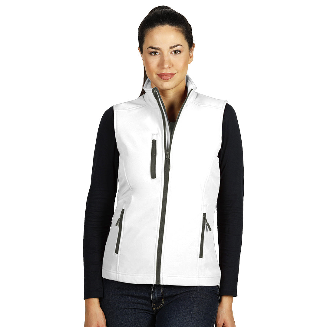 SKIPPER VEST WOMEN, ženski softshell prsluk, beli - Bela