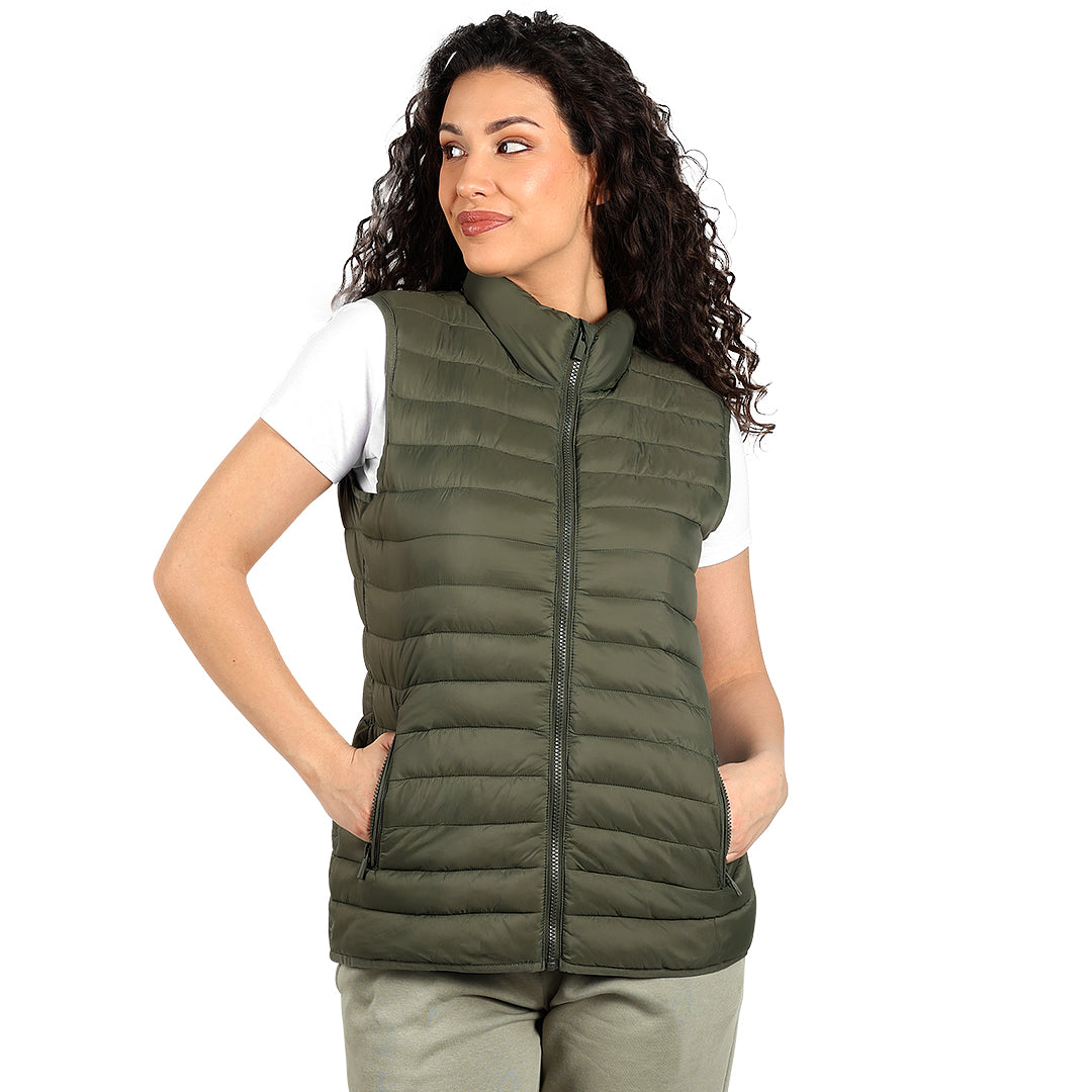 LIBERTY VEST WOMEN, ženski prsluk, maslinasti - Zelena