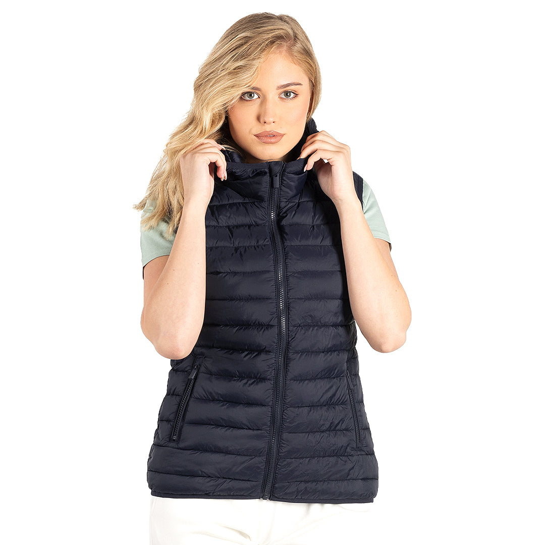 LIBERTY HOOD VEST WOMEN, ženski prsluk sa kapuljačom, plavi - Plava