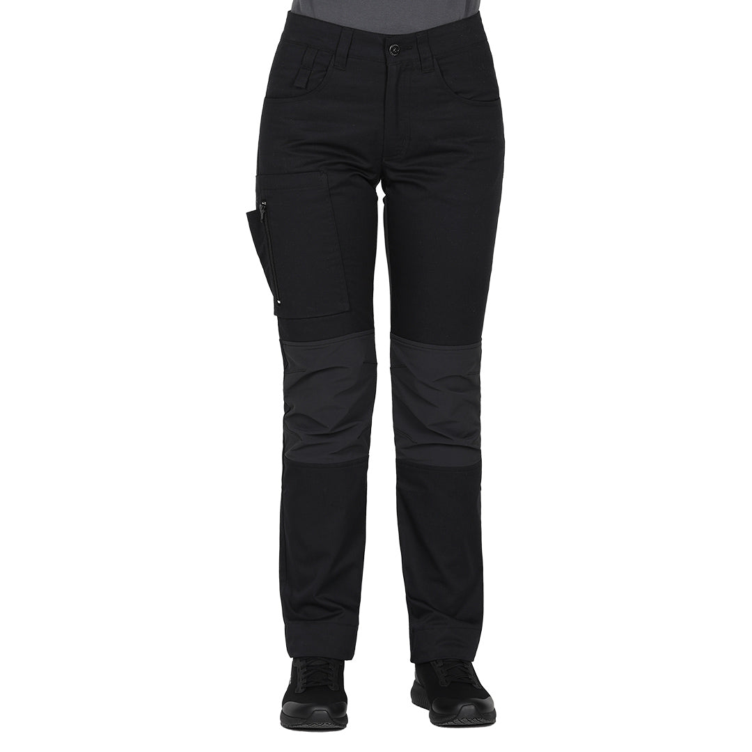 ROVER WOMEN, ženske servisne radne pantalone sa elastinom, crne - Crna