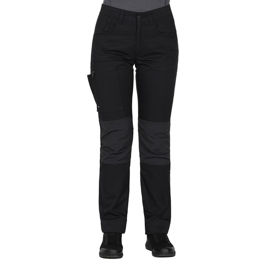 ROVER WOMEN, ženske servisne radne pantalone sa elastinom, crne - Crna