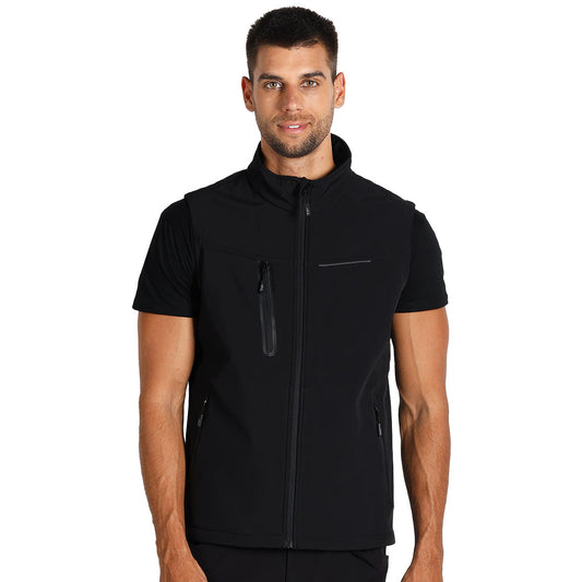 PANTHER VEST, softshell prsluk, crni - Crna
