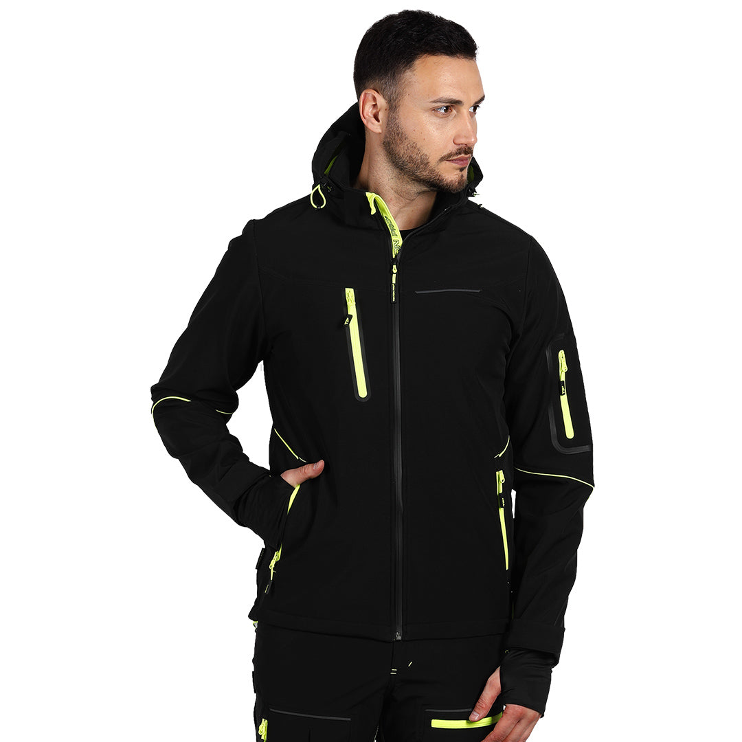 PANTHER JACKET, softshell jakna sa kapuljačom, neon žuta - Žuta
