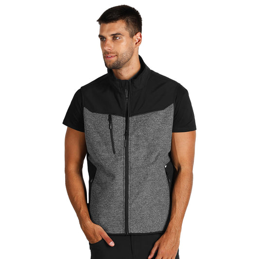 PANTHER GREY VEST, softshell prsluk, crni - Crna