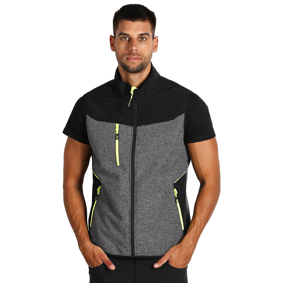 PANTHER GREY VEST, softshell prsluk, neon žuti - Žuta