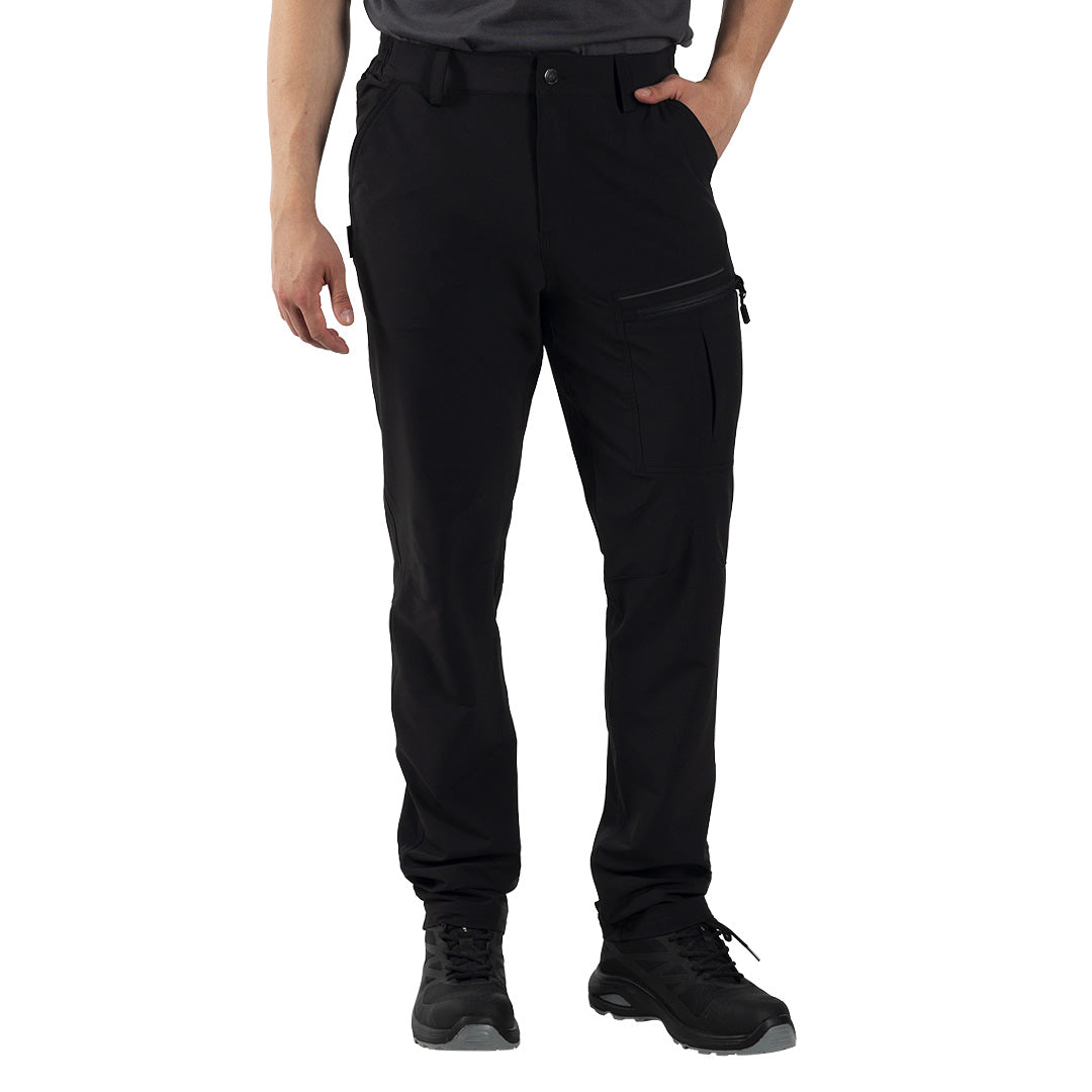 PANTHER TRACK PANTS, funkcionalne pantalone sa elastinom, crna - Crna