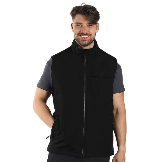 TANKER VEST, radni prsluk od ripstopa, crni - Crna