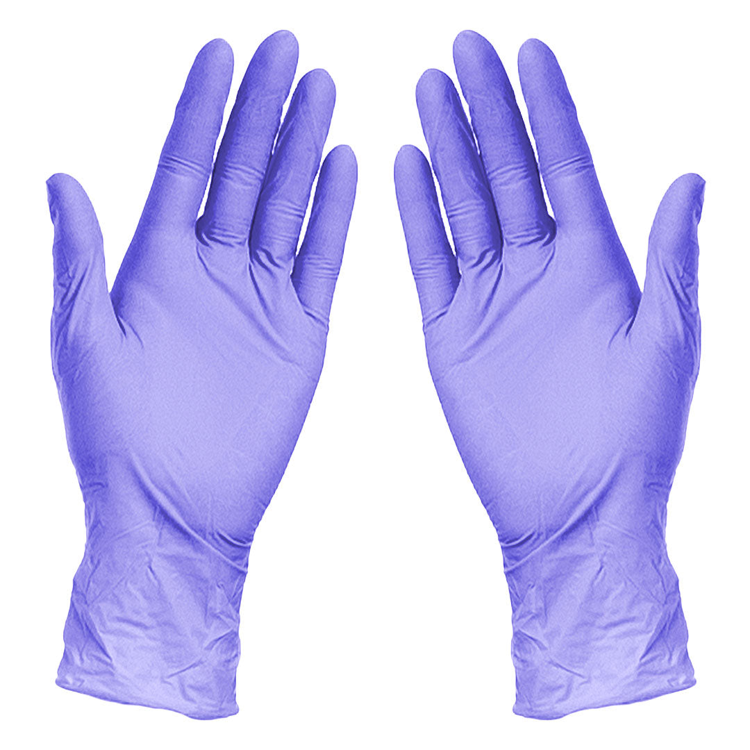 NITRILE GLOVES, nitrilne jednokratne rukavice, 100 kom, lila - Ljubičasta