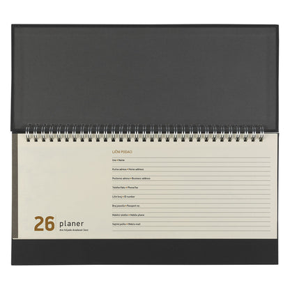 LISABON, stoni planer, crni