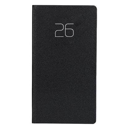 LUXEMBOURG, džepni planer, crni - Crna